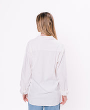 camisa linho Ecow manga longa feminina - Estampa selecionada